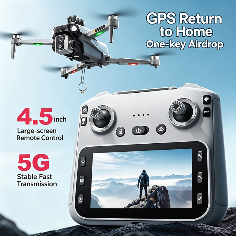 Drone Surveying - K19 MAX GPS-Drohne mit 4K Profikamera,