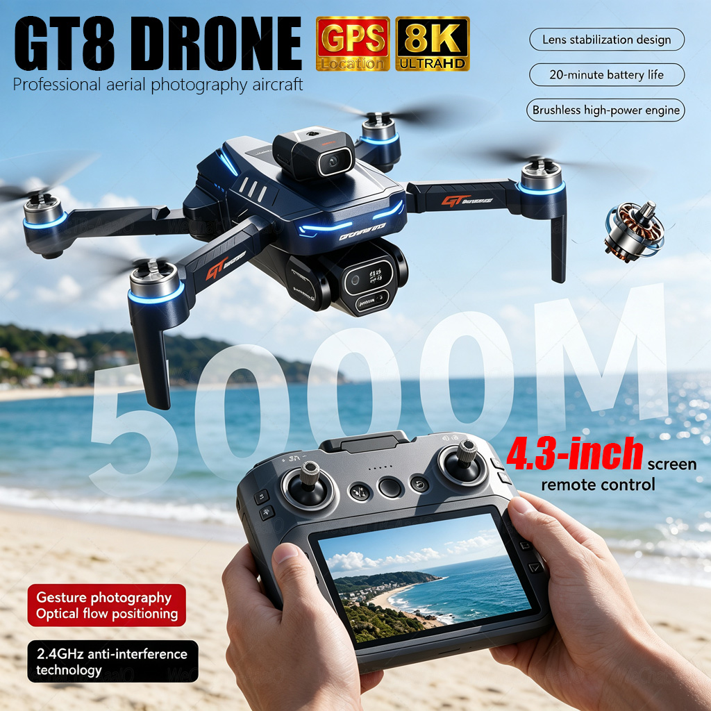 NEUE GT8 HD RC-Drohne 4K Profe – Drone Surveying Bewertung und Preis